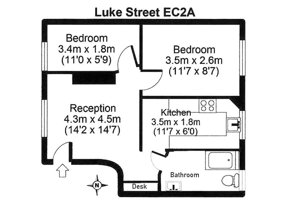 Lovely 2 Bed Apartment In Shoreditch On Quiet Side Street Лондон